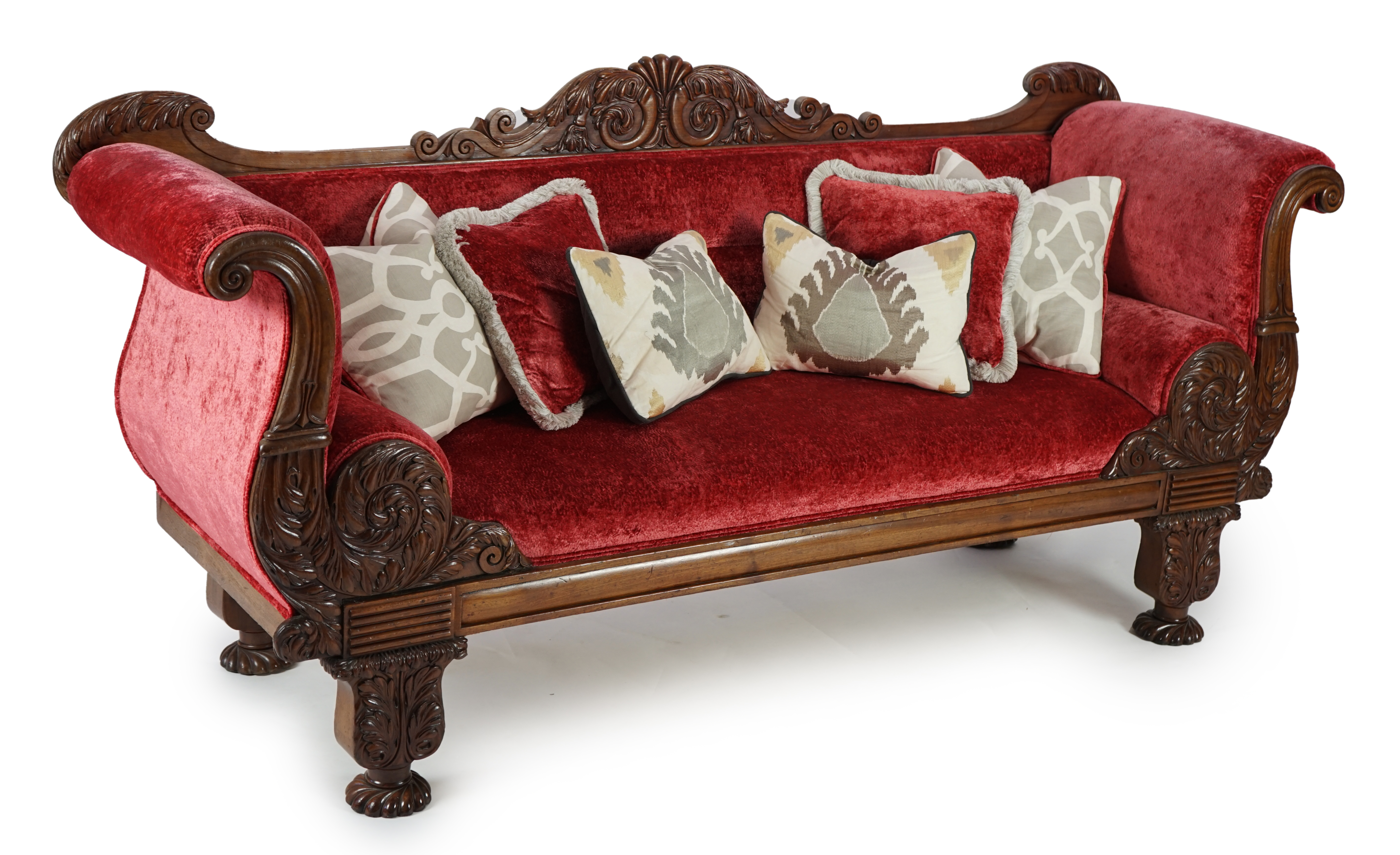 A William IV mahogany settee